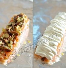 Форель (семга) с грибами,  запеченная в фольге фото 6