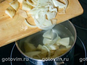 Фотографии рецепта Сливочный суп с лососем, Шаг 01