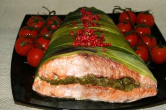 Лосось запеченный в духовке