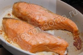 Семга со сливочным соусом и грибами Семга со сливочным соусом и грибами