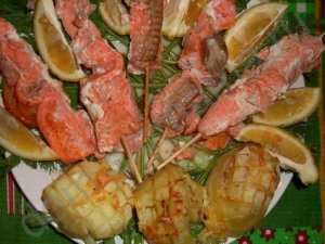 шашлычок из форели