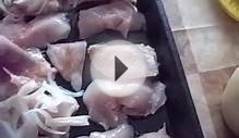 Куриное филе с луком в духовке
