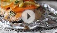 Лосось запечённый в фольге с