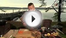 Суп из форели с пшеном и опятами