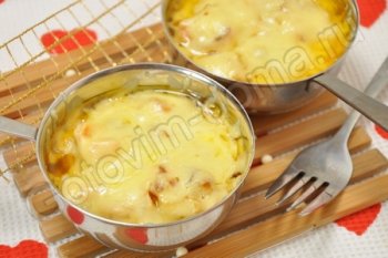 Жюльен из красной рыбы